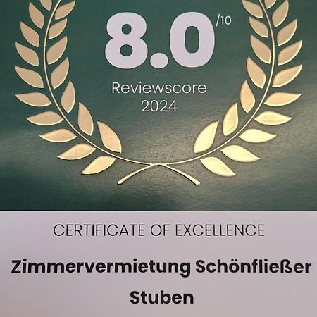 Zimmervermietung Schoenfliesser Stuben Auch Fuer Monteure 艾森许滕施塔特 外观 照片