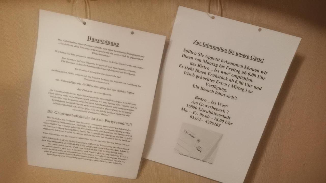 Zimmervermietung Schoenfliesser Stuben Auch Fuer Monteure 艾森许滕施塔特 外观 照片
